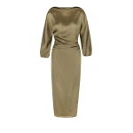 Bernadette Dress Ezra in Taupe | Dresses | Luxury Shoes 