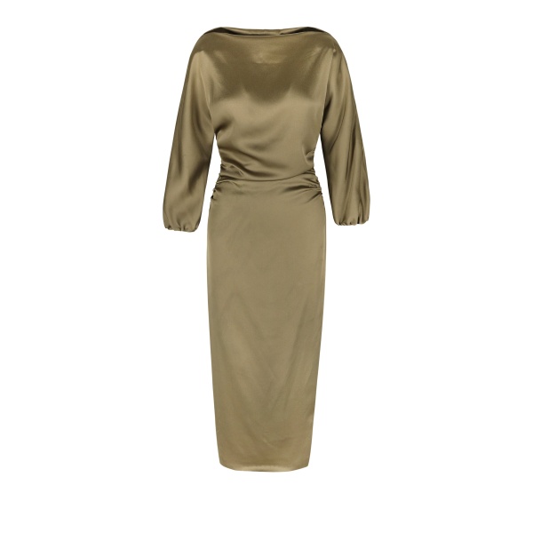 Bernadette Dress Ezra in Taupe | Dresses | Luxury Shoes 