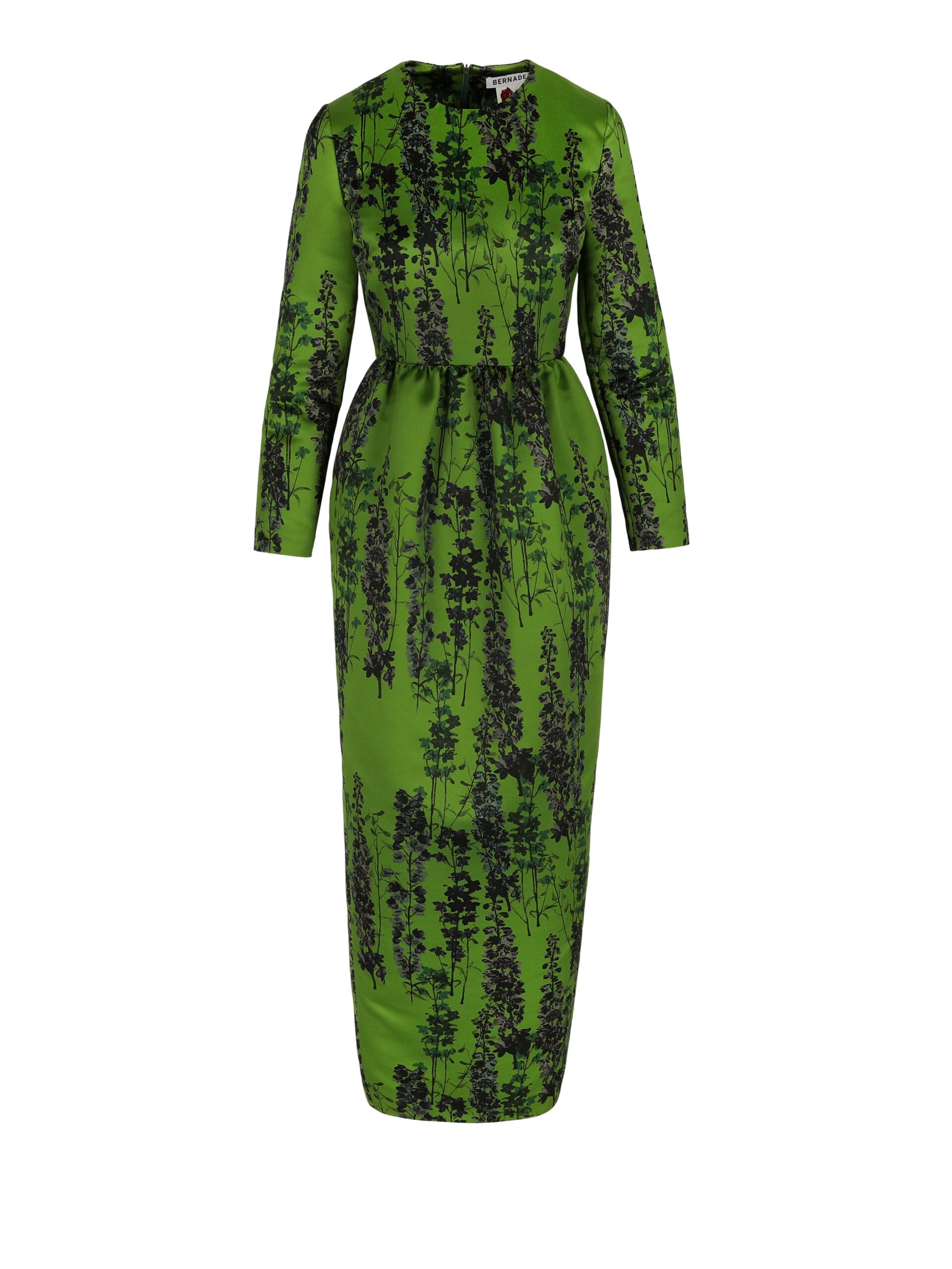 Bernadette Dress Lenny in Delphinium Black on Green Bernadette dress