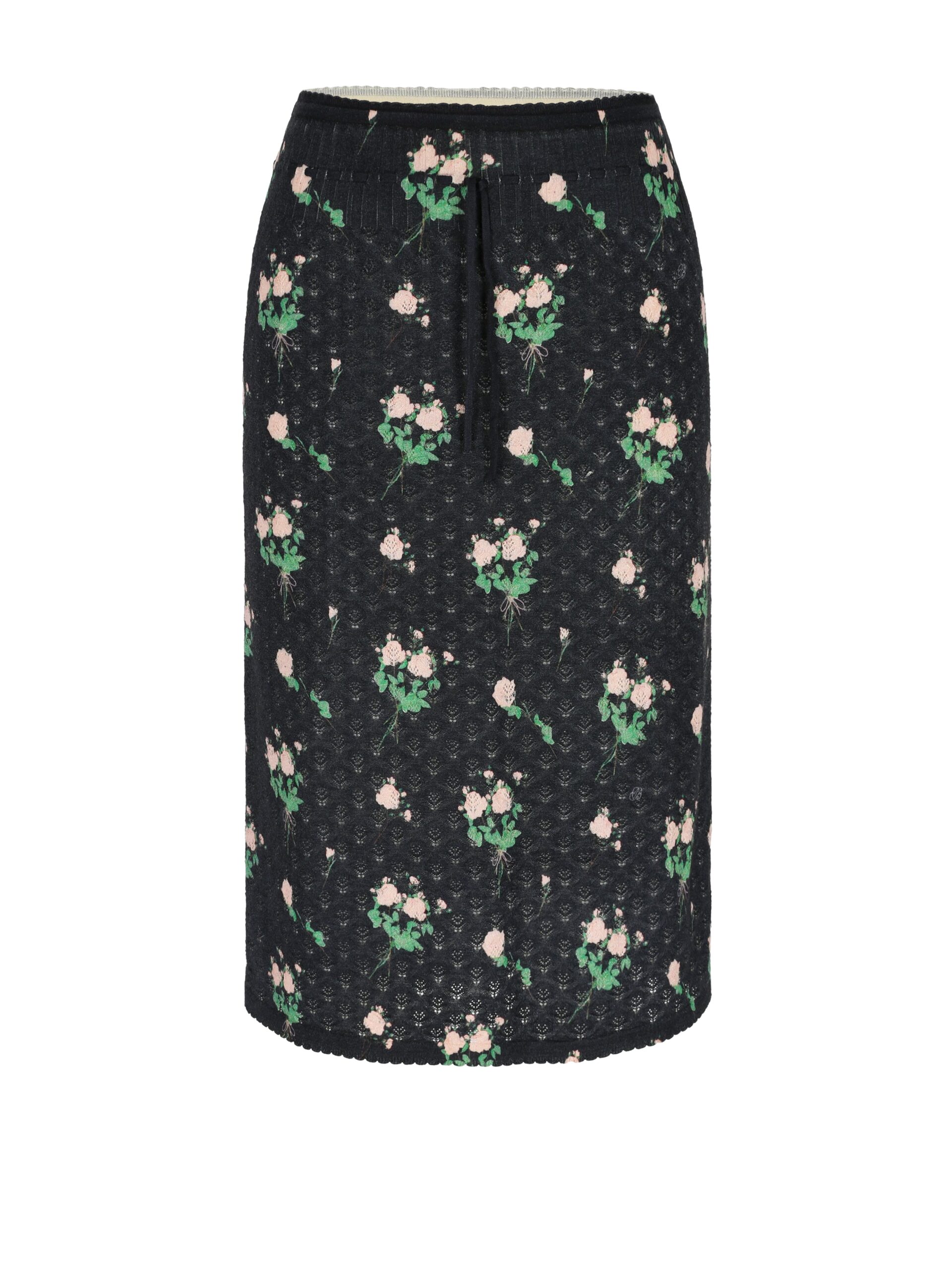 Bernadette Katia Skirt in Lingerie Roses Pink on Black Bernadette skirt