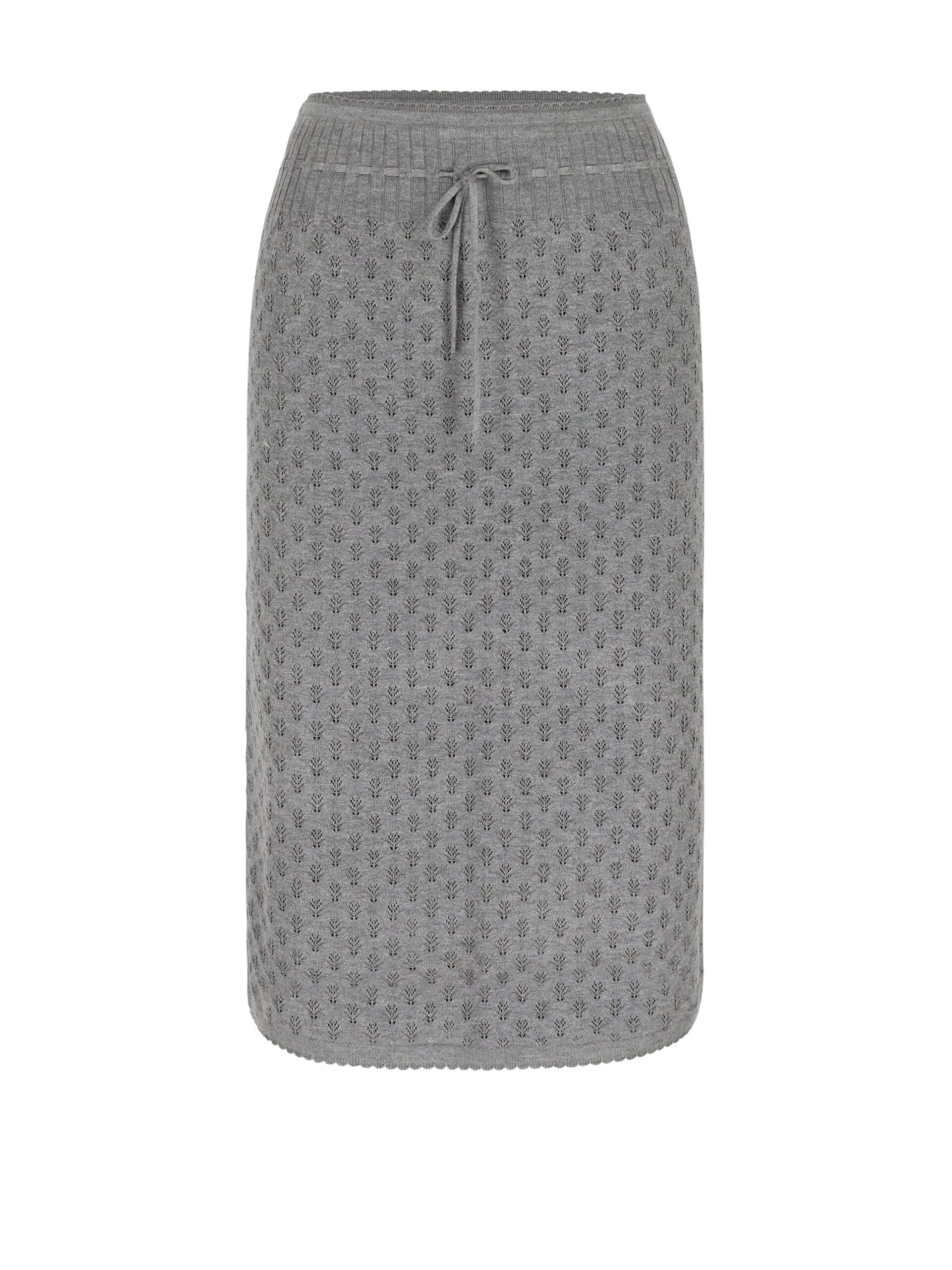 Bernadette Katia Skirt in Stormy Grey Pointelle Bernadette skirt