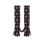 Bernadette Lingerie Rose Cashmere Gloves in Black | Accessories | Luxury Shoes 