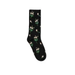 Bernadette Lingerie Rose Cashmere Socks in Black | Accessories | Luxury Shoes 