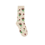 Bernadette Lingerie Rose Cashmere Socks in Cream | Accessories | Luxury Shoes 