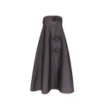 Bernadette Midi Dress Rosette in Plum | Dresses | Luxury Shoes 