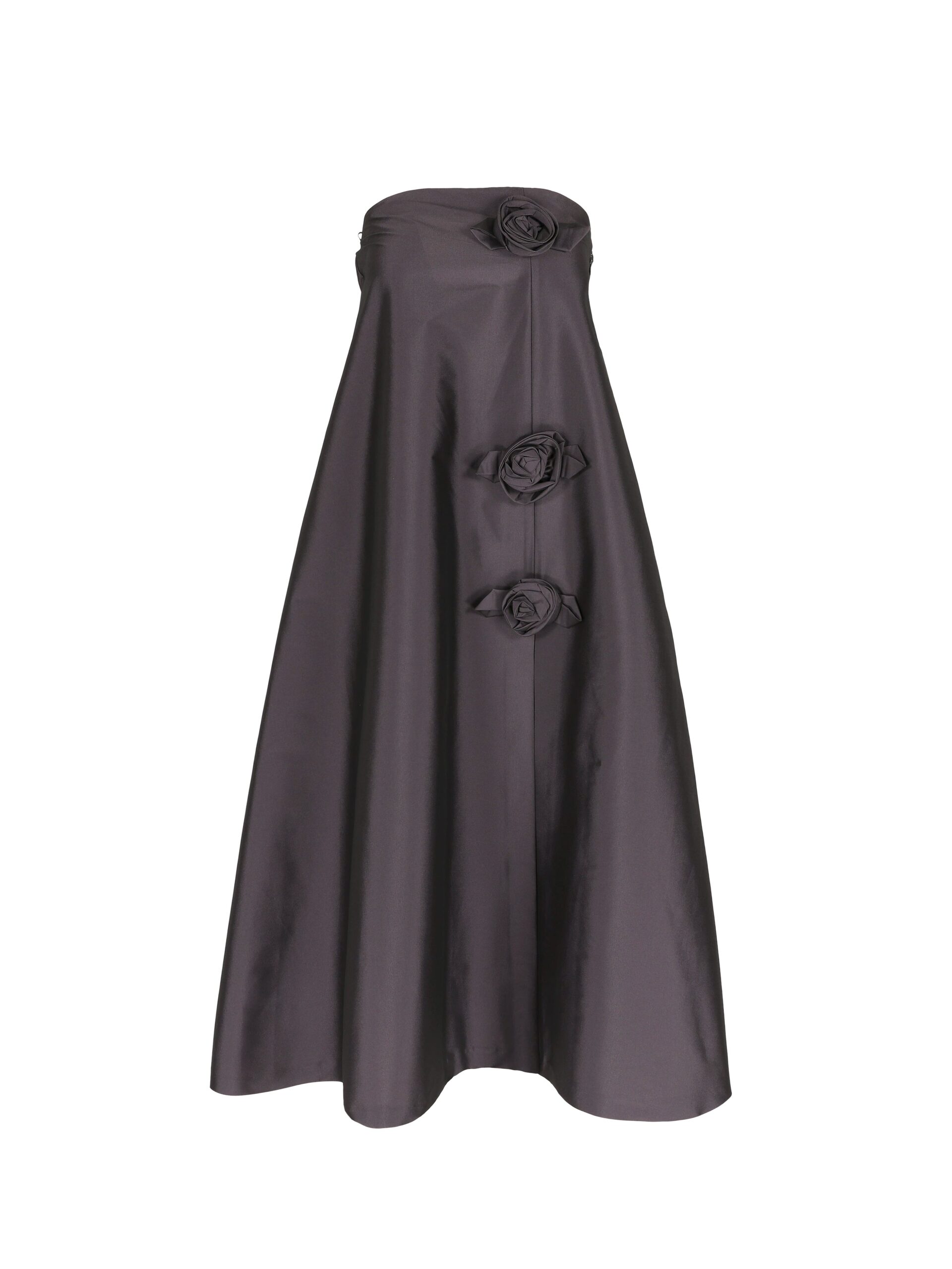 Bernadette Midi Dress Rosette in Plum | Dresses | Luxury Shoes Bernadette Midi Dress Rosette in Plum | Dresses | Luxury Shoes