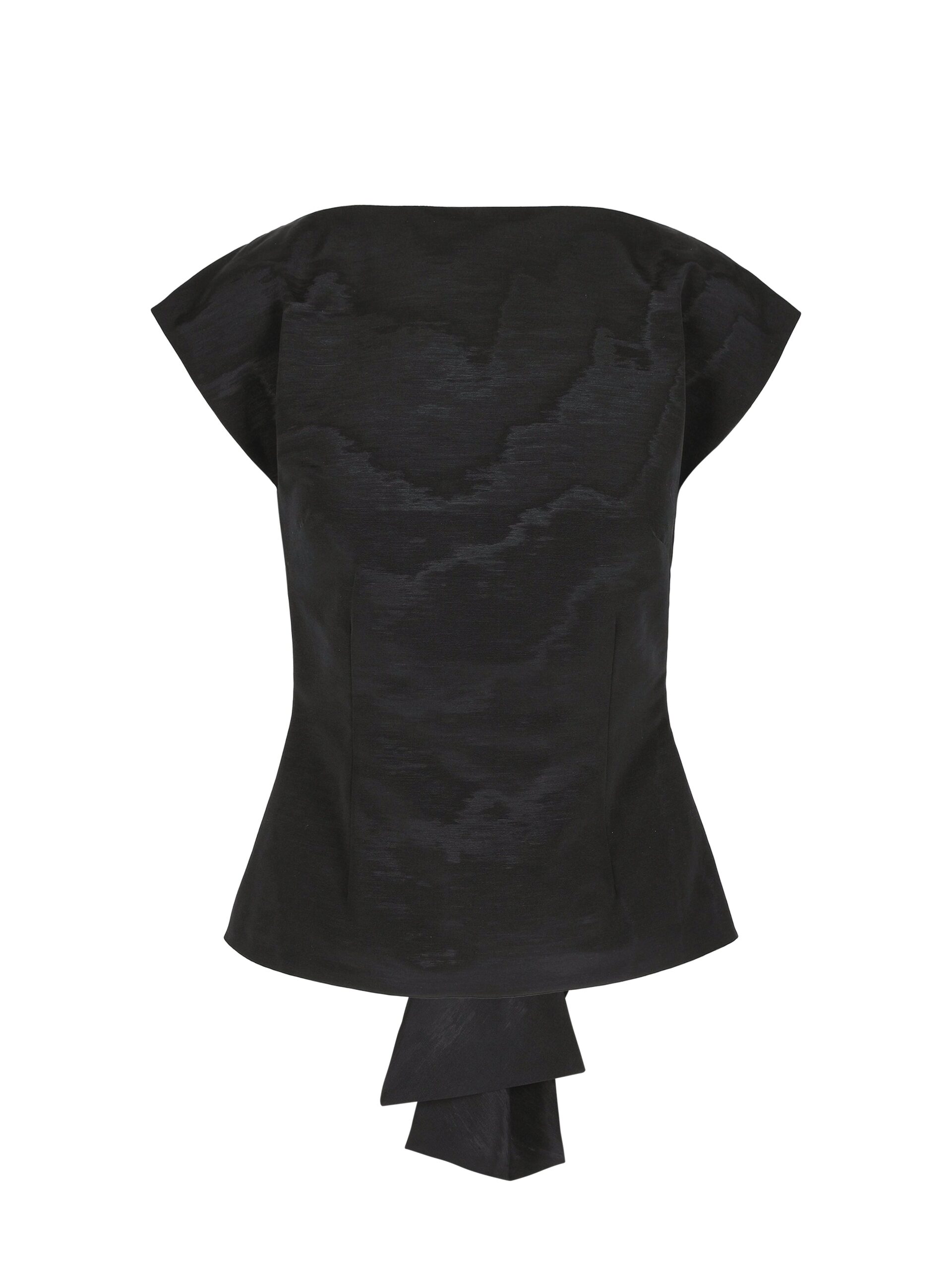 Bernadette Top Atticus in Black Moire | Tops | Luxury Shoes Bernadette Top Atticus in Black Moire | Tops | Luxury Shoes