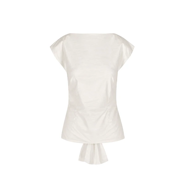 Top Atticus in Ivory Moire
