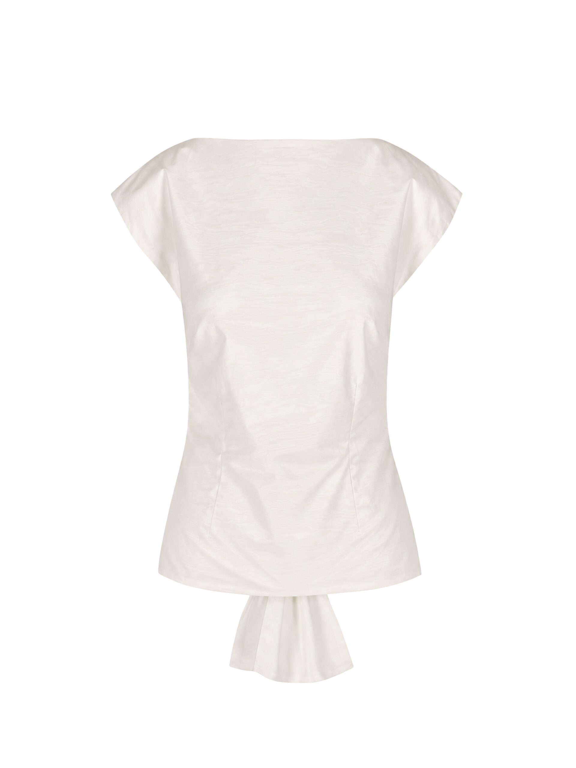 Bernadette Top Atticus in Ivory Moire | Tops | Luxury Shoes Bernadette Top Atticus in Ivory Moire | Tops | Luxury Shoes