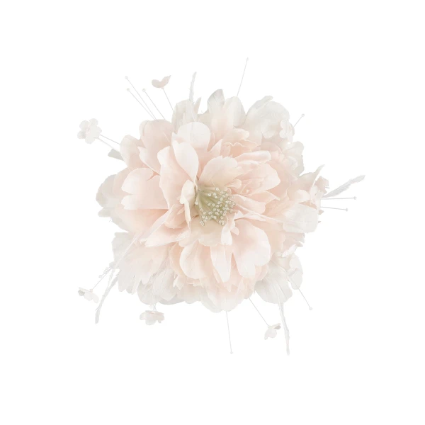 Wild Rose Brooch in Icy Pink