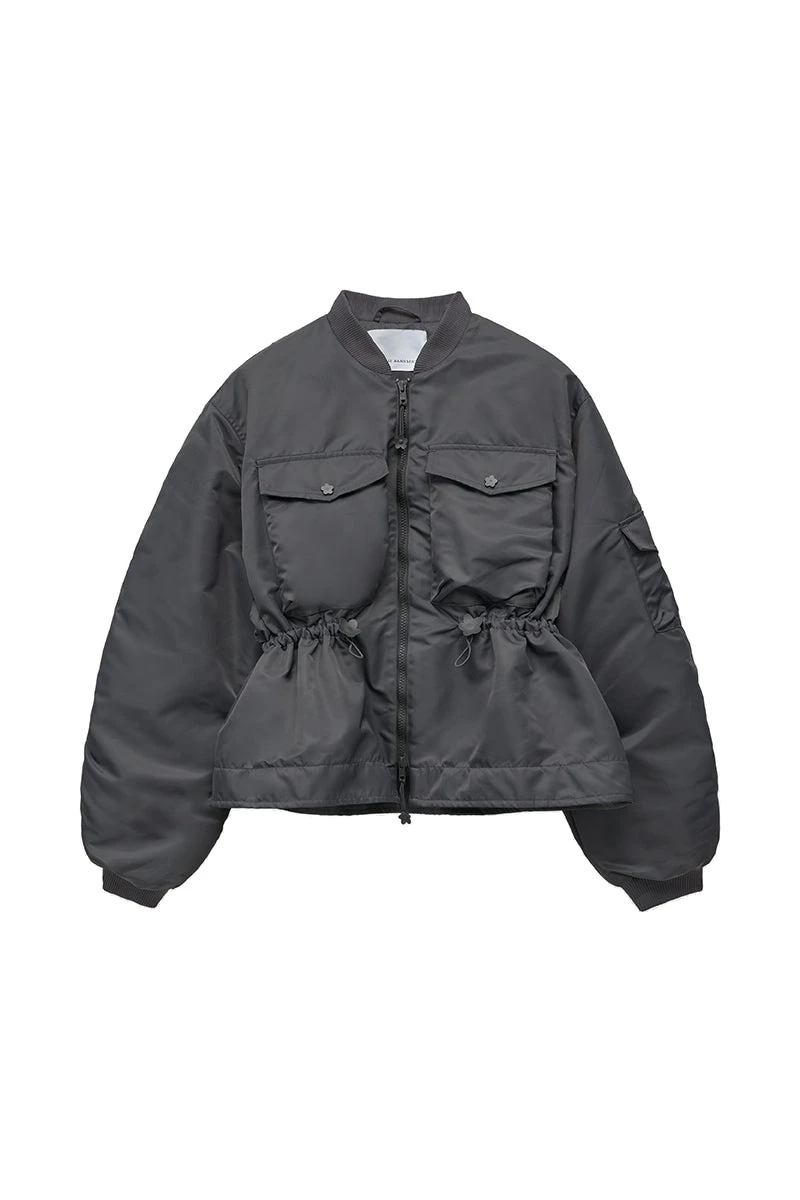 Birdie-Bomber-Jacket-in-Grey-Cecilie-Bahnsen-Jackets-white Cecilie Bahnsen bomber jacket