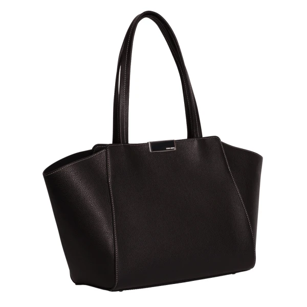 Ateliers Auguste Sévigné Silver Edition in Black Pebble Leather bag