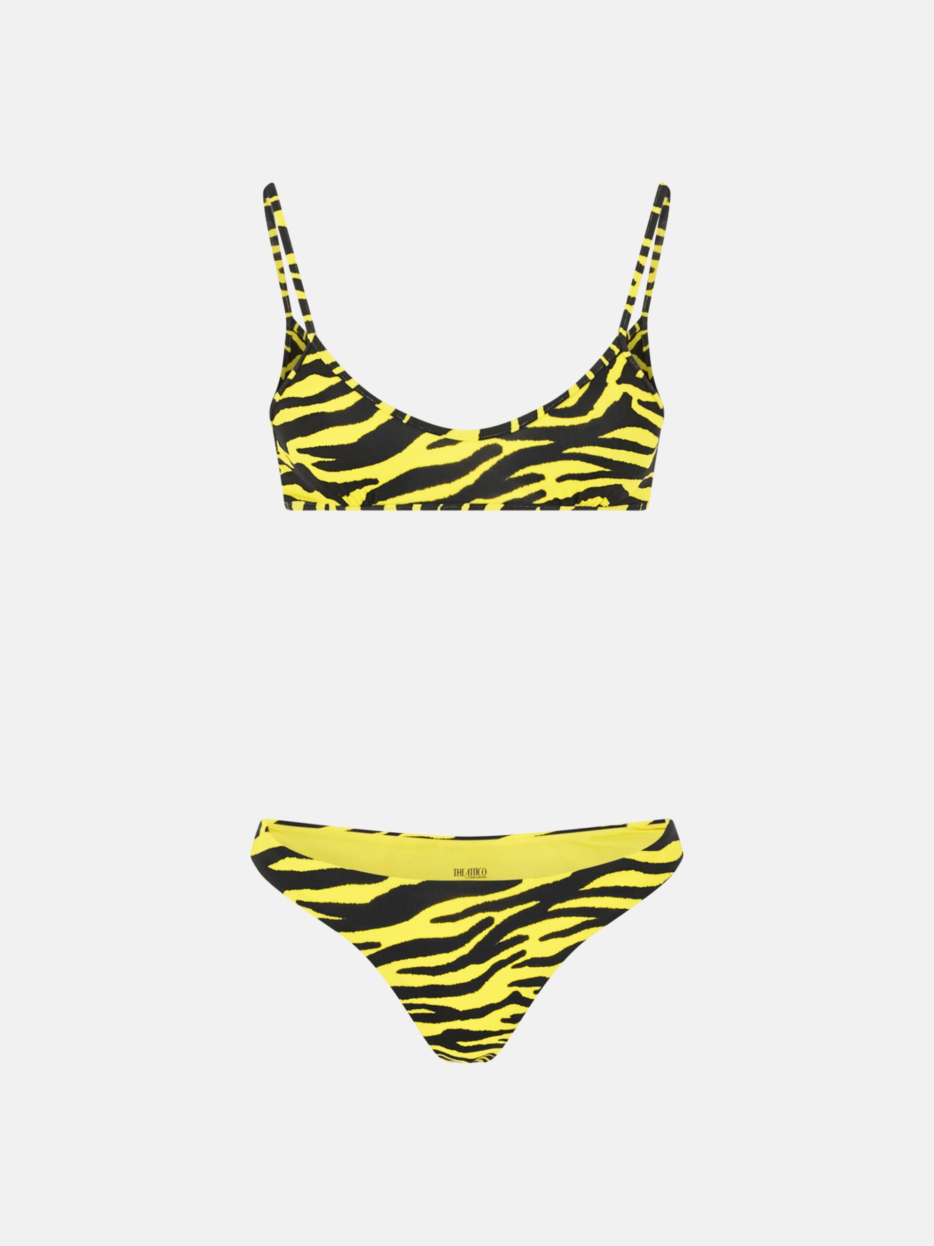 Black and yellow bikini