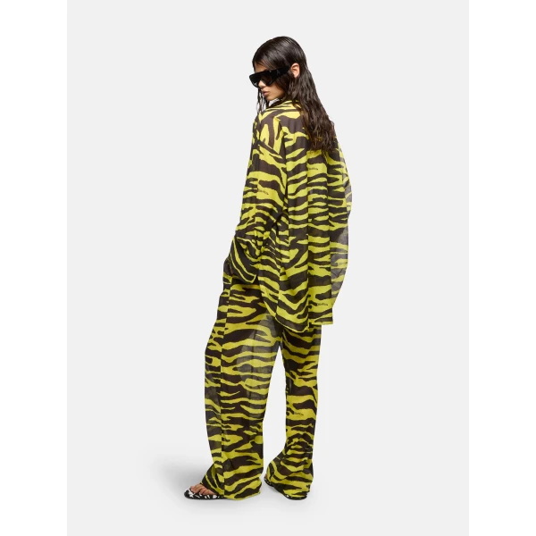 Attico black and yellow trousers