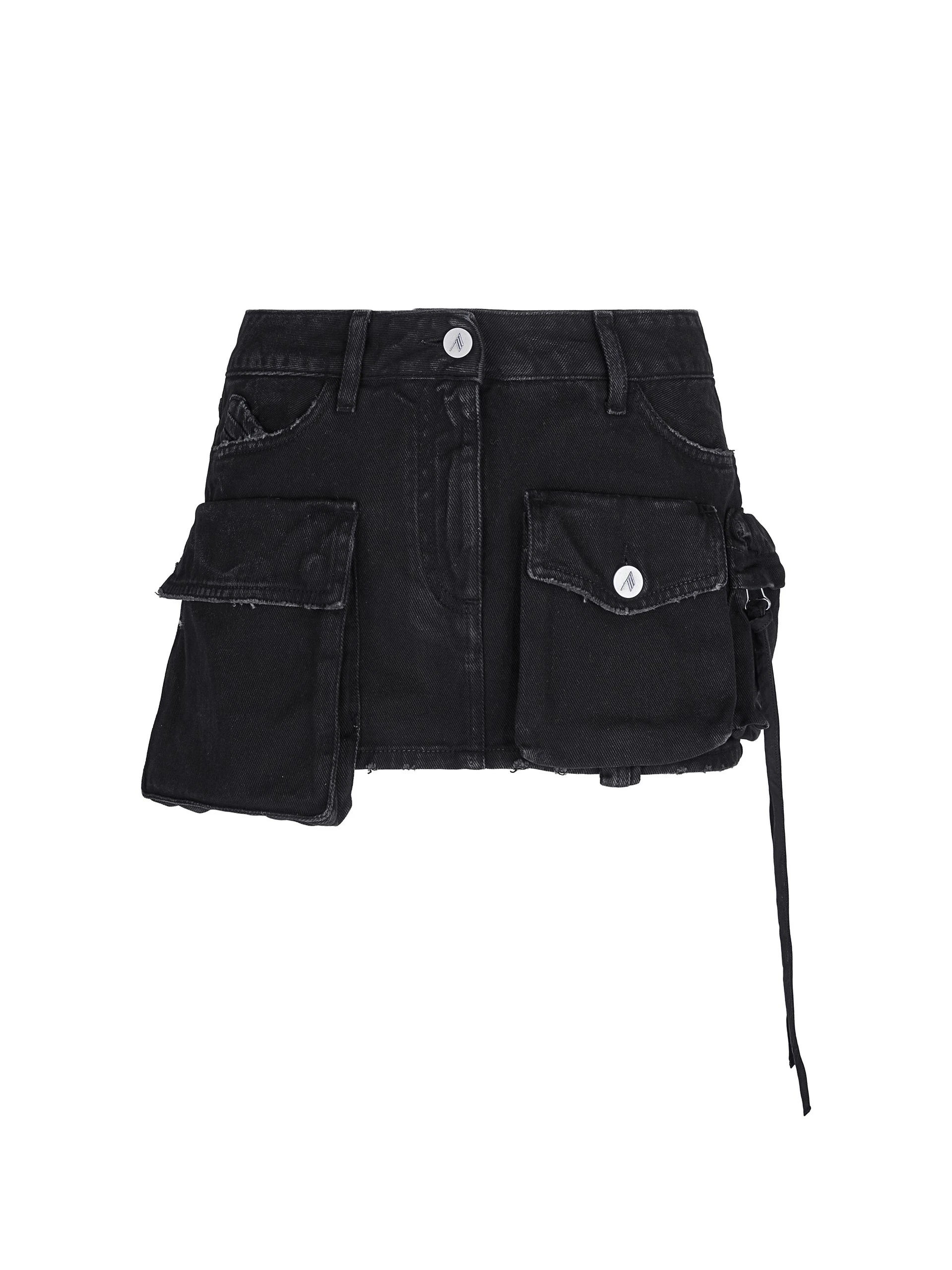 Black mini skirt