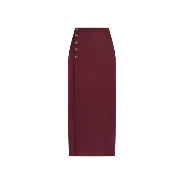 Ara Long Skirt in Novalis Wine