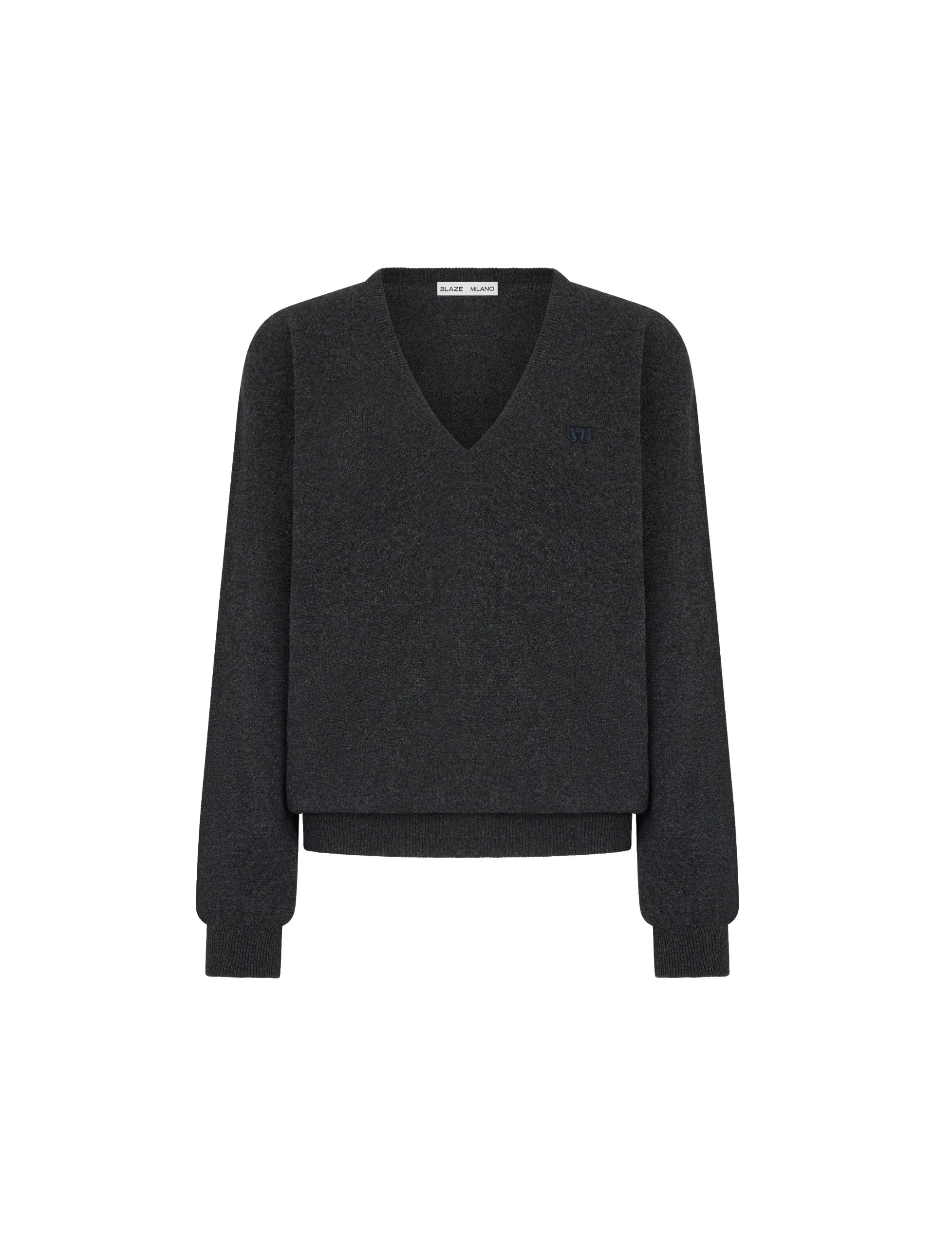 Blaze-Milano-Highland-Charmoise-V-Neck-in-Highland-Black Blazé Milano