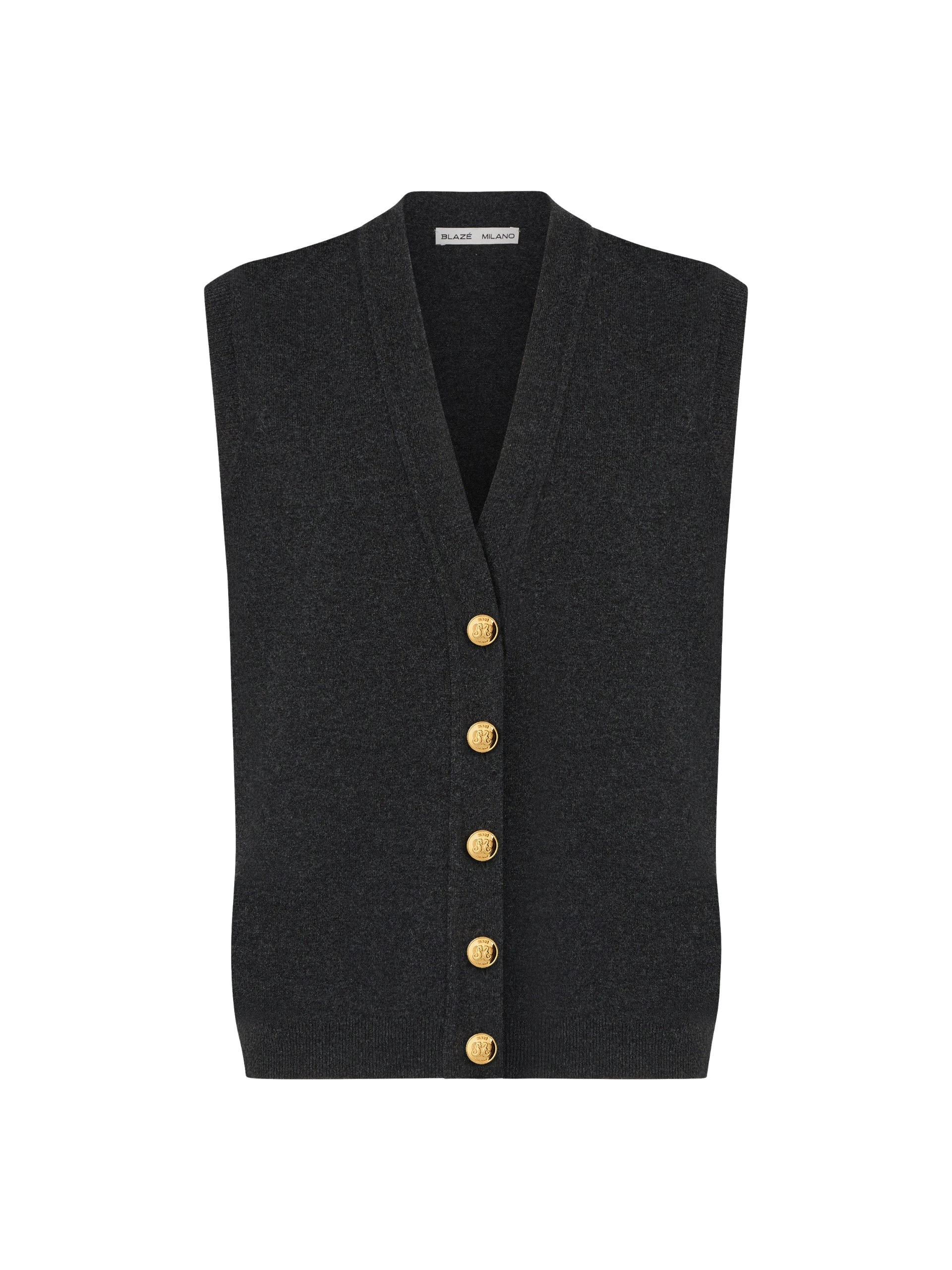 Blaze-Milano-Highland-Gilet-in-Highland-Black Blazé Milano