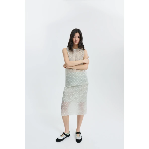 green skirt
