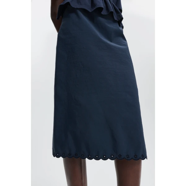 blue skirt