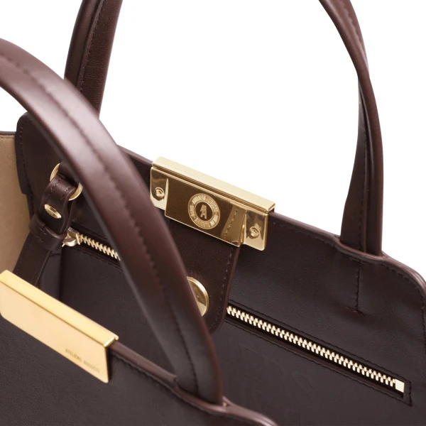 Ateliers Auguste Mini Sévigné in Chocolate Smooth Leather bag