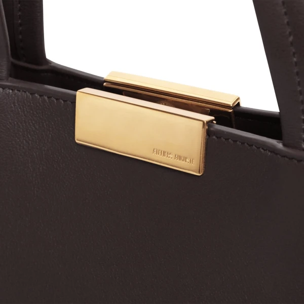 Ateliers Auguste Mini Sévigné in Chocolate Smooth Leather bag