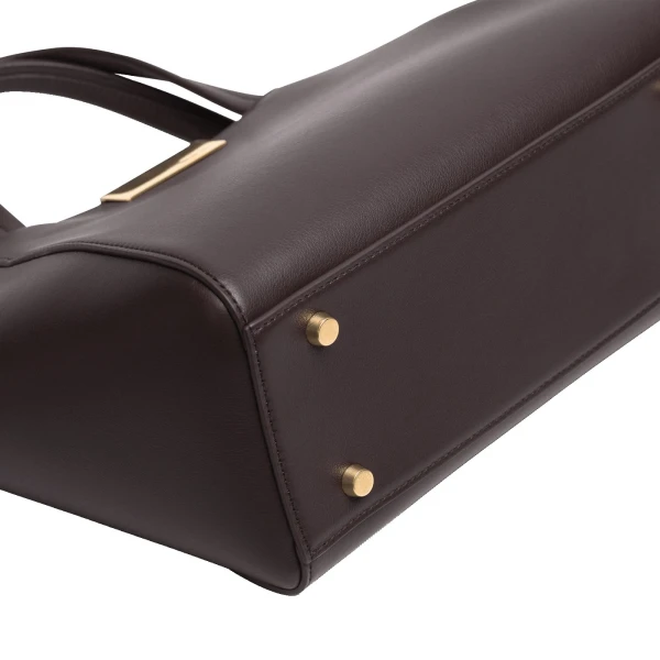 Ateliers Auguste Mini Sévigné in Chocolate Smooth Leather bag