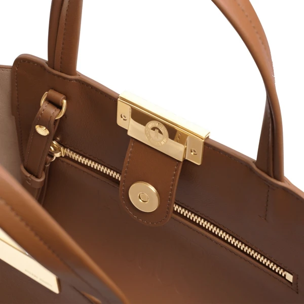 Ateliers Auguste Mini Sévigné in Tan Smooth Leather bag