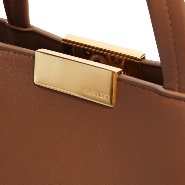 Ateliers Auguste Mini Sévigné in Tan Smooth Leather bag