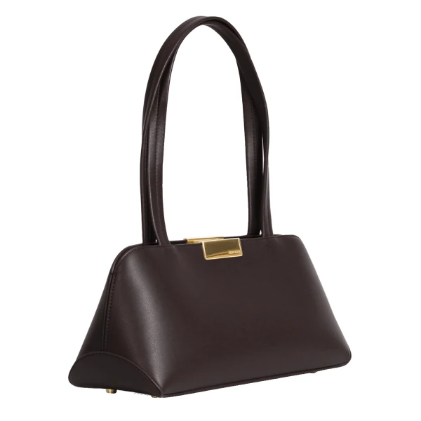 Ateliers Auguste Passy East West in Chocolate Smooth Leather bag