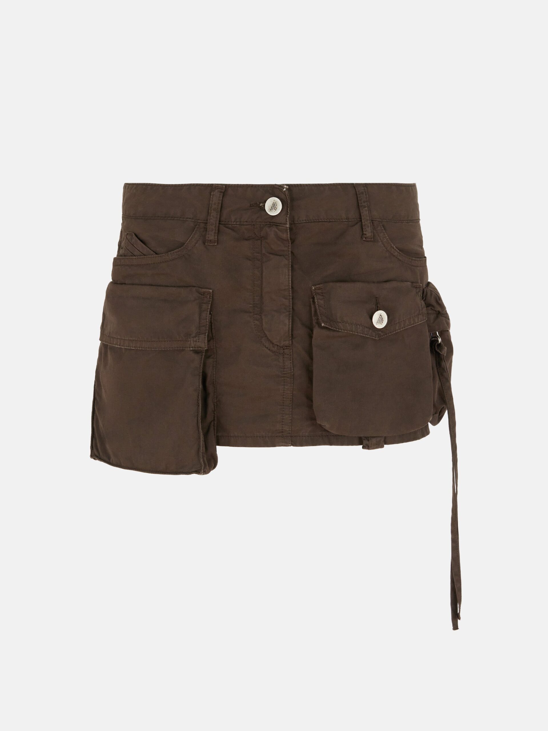Brown mini skirt