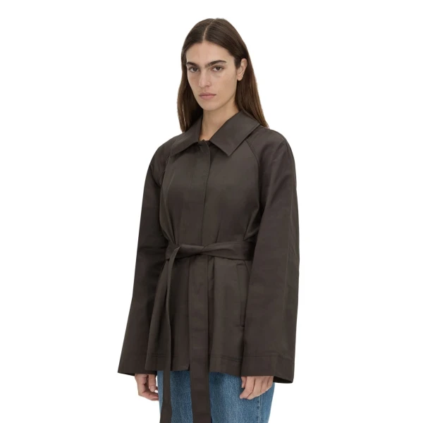 Camilla and Marc Aidra Short Trench Coat in Hickory