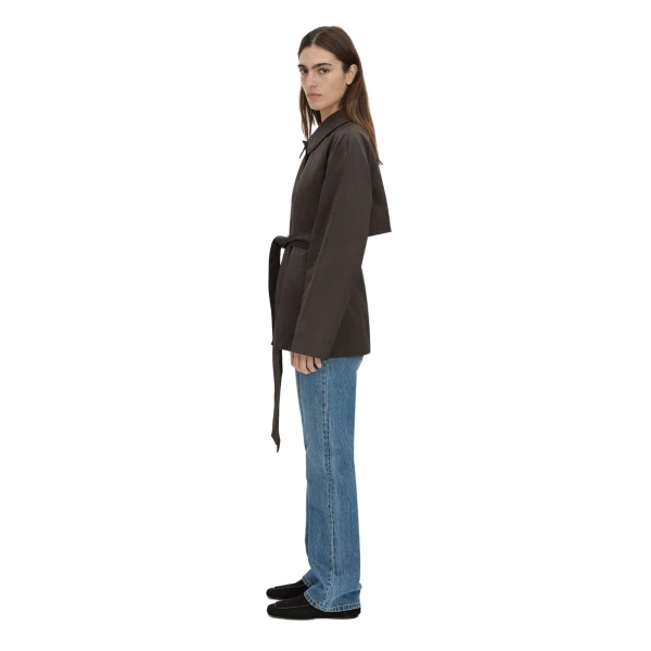 Camilla and Marc Aidra Short Trench Coat in Hickory