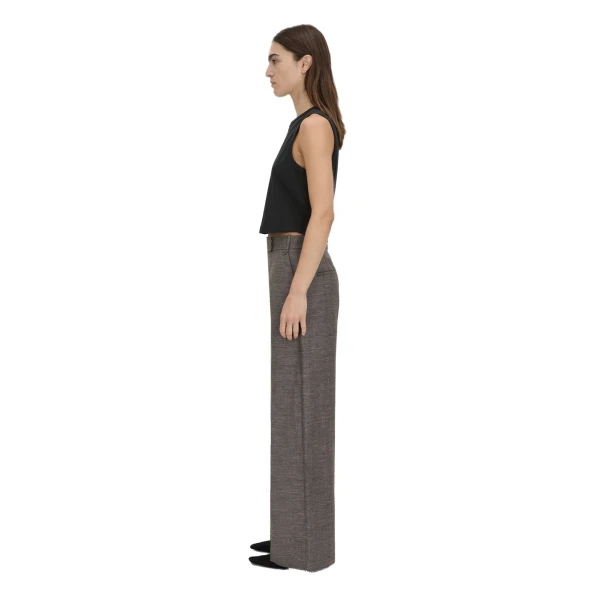 Camilla and Marc Alba Crop Rib Tank in Black