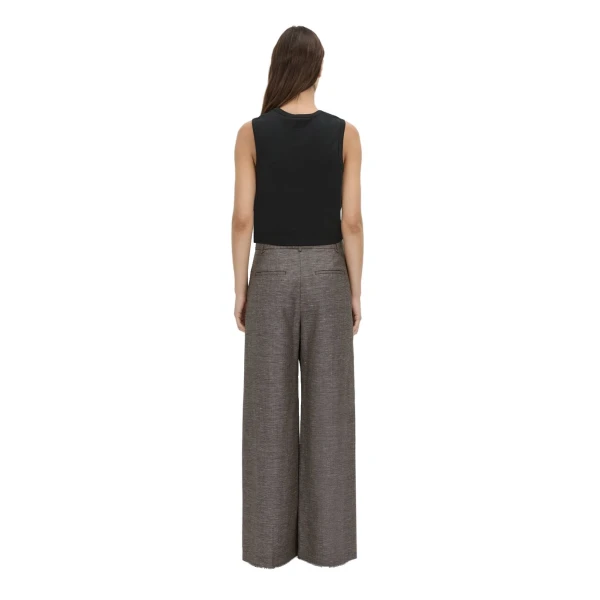 Camilla and Marc Alba Crop Rib Tank in Black