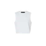 Camilla and Marc Alba Crop Rib Tank in Soft White | Tops | Luxury Shoes 