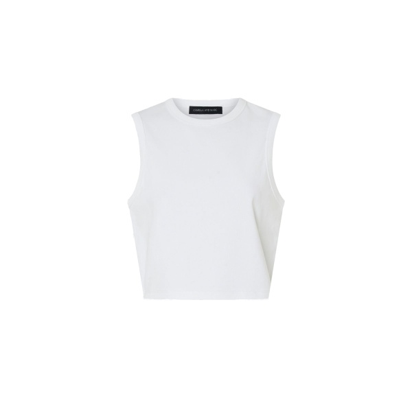 Camilla and Marc Alba Crop Rib Tank in Soft White | Tops | Luxury Shoes 