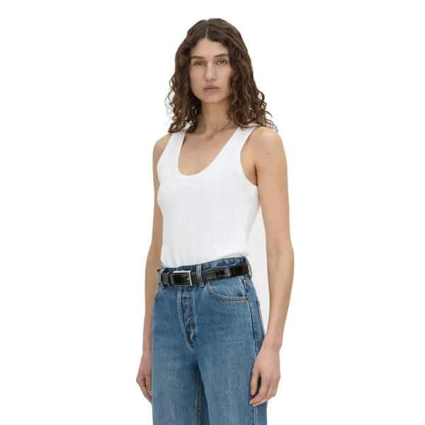 Camilla and Marc Alba Rib Tank in Soft White