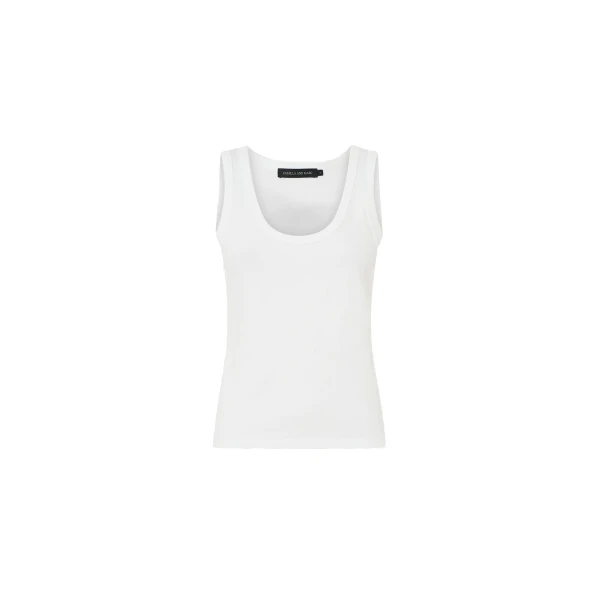 Alba Rib Tank in Soft White
