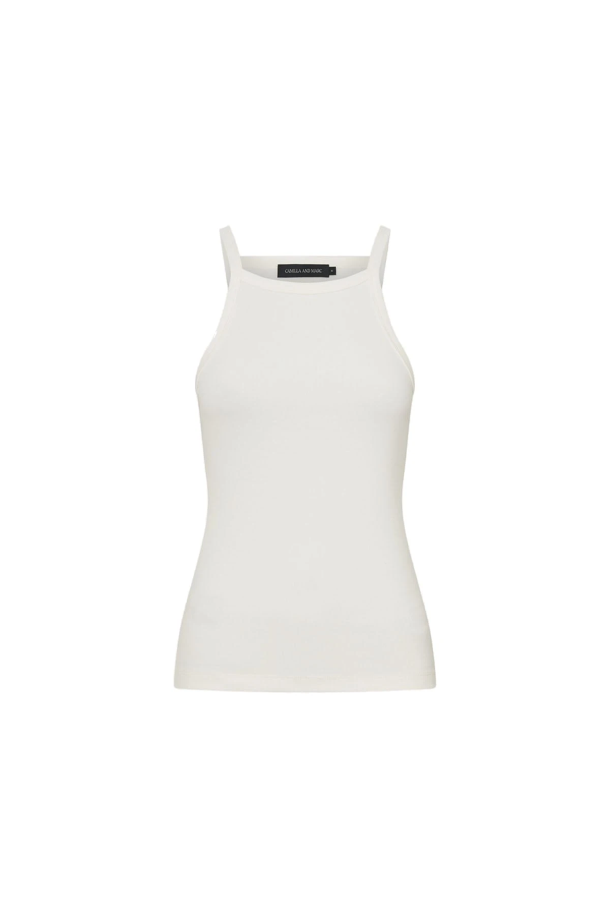 Camilla-and-Marc-Alba-Spaghetti-Strap-Tank-in-Soft-White Camilla and Marc Alba Spaghetti Strap Tank in Soft White | Tops | Luxury Shoes