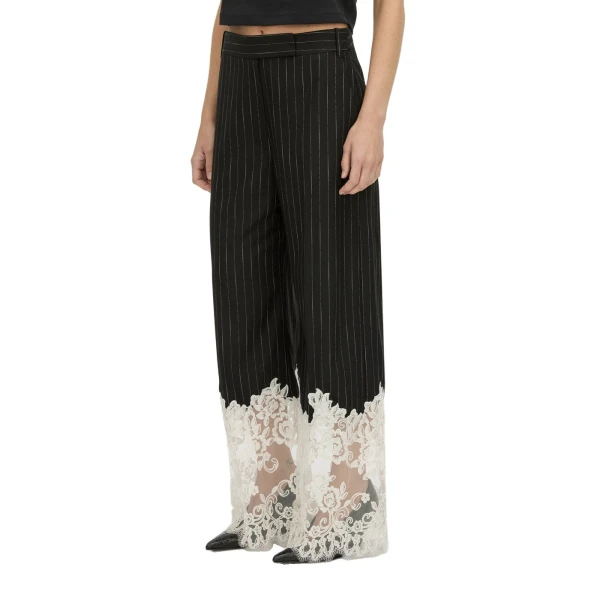 Camilla and Marc Alvar Lace Pant in Black and White Stripe