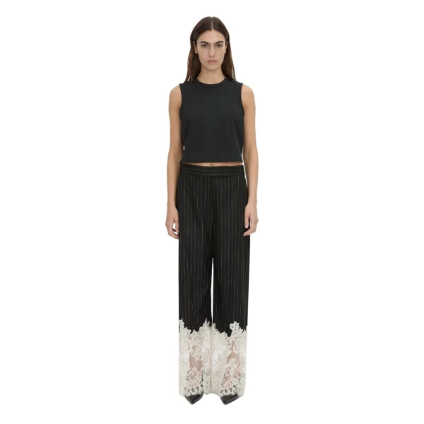 Camilla and Marc Alvar Lace Pant in Black and White Stripe