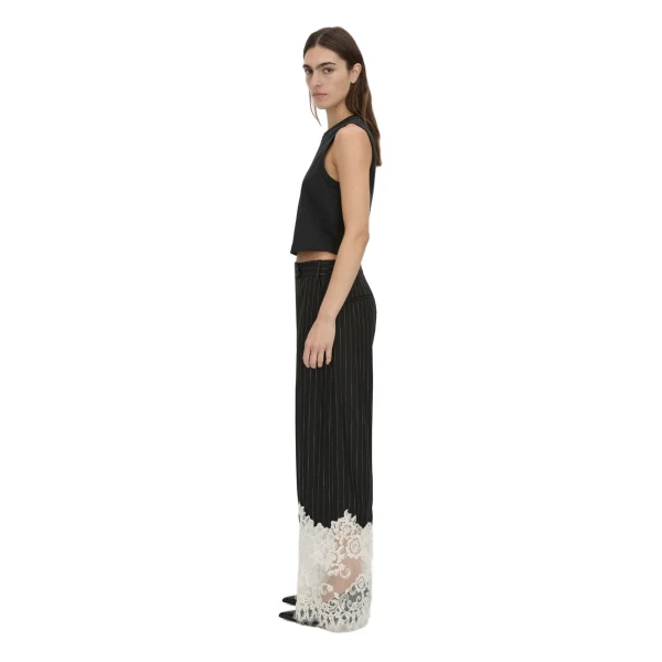 Camilla and Marc Alvar Lace Pant in Black and White Stripe