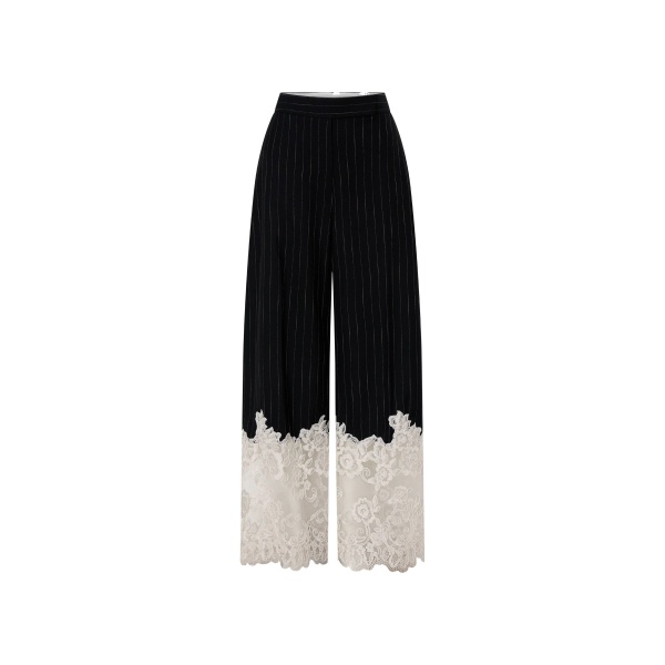 Camilla and Marc Alvar Lace Pant in Black and White Stripe | Pants | Luxury Shoes 