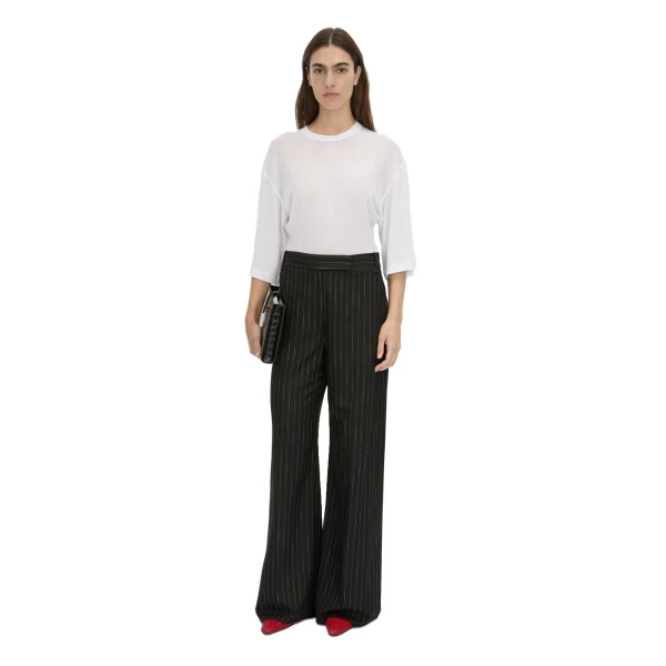 Camilla and Marc Alvar Relaxed Pant in Black and White Stripe