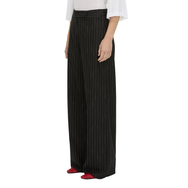 Camilla and Marc Alvar Relaxed Pant in Black and White Stripe