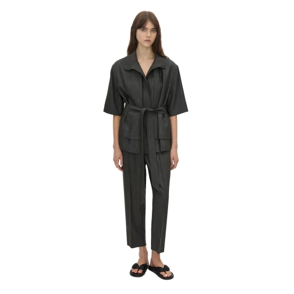 Camilla and Marc Arlowe Short Sleeve Jacket in Denim Navy