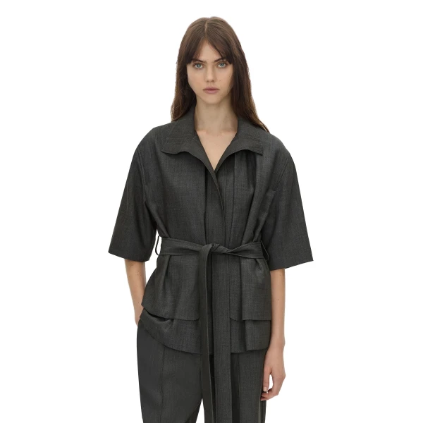 Camilla and Marc Arlowe Short Sleeve Jacket in Denim Navy