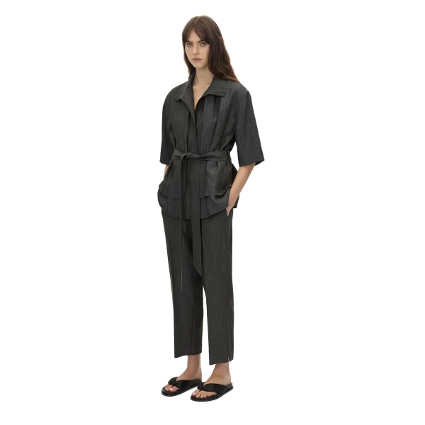 Camilla and Marc Arlowe Short Sleeve Jacket in Denim Navy