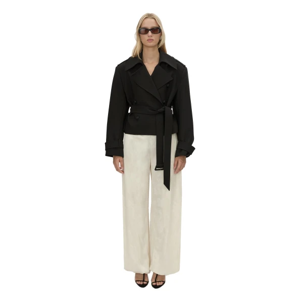 Camilla and Marc Asena Short Trench in Black